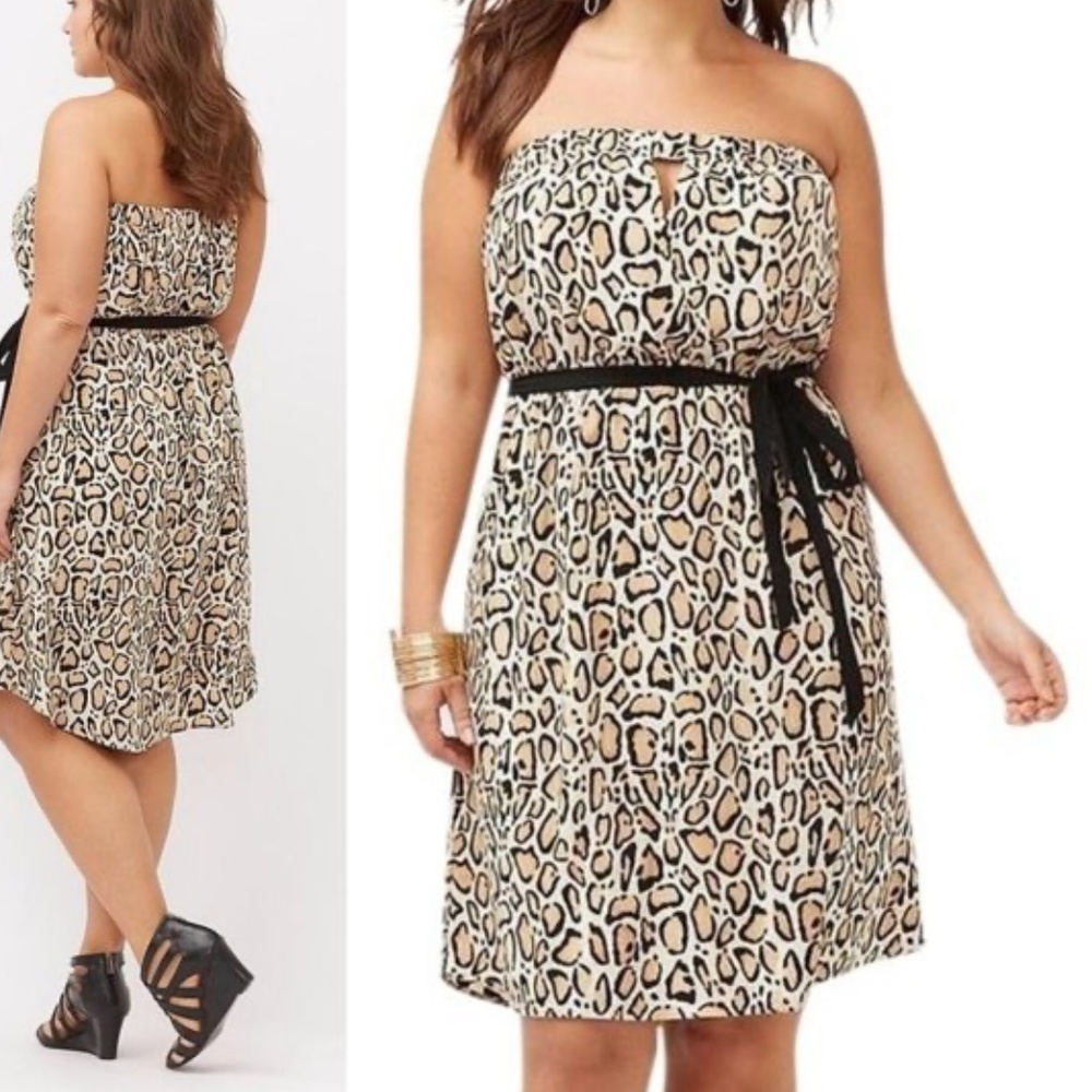 LANE BRYANT STRAPLESS DRESS - PLUS SIZE
